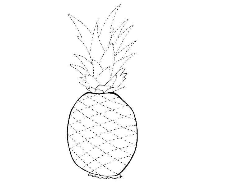 Ananas kolorowanki