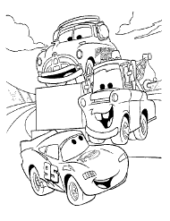Cars kolorowanki