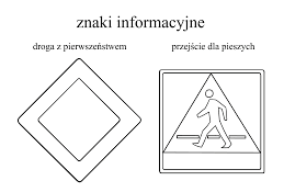 Znaki Informacyjne kolorowanki