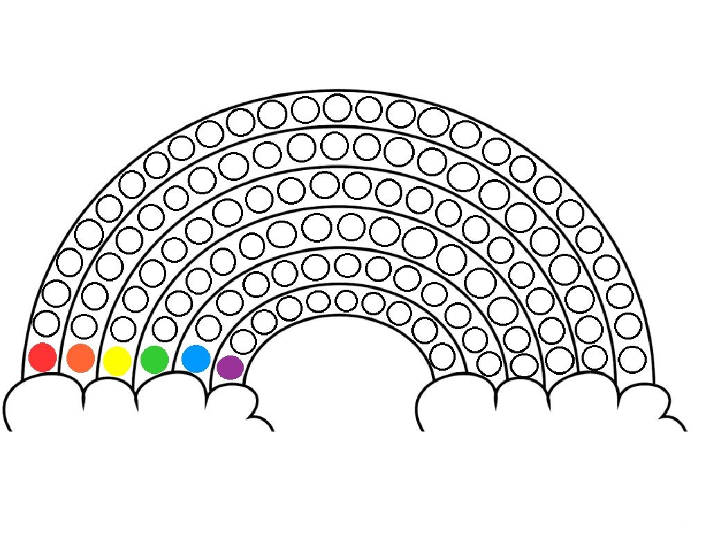 Tęcza kolorowanki